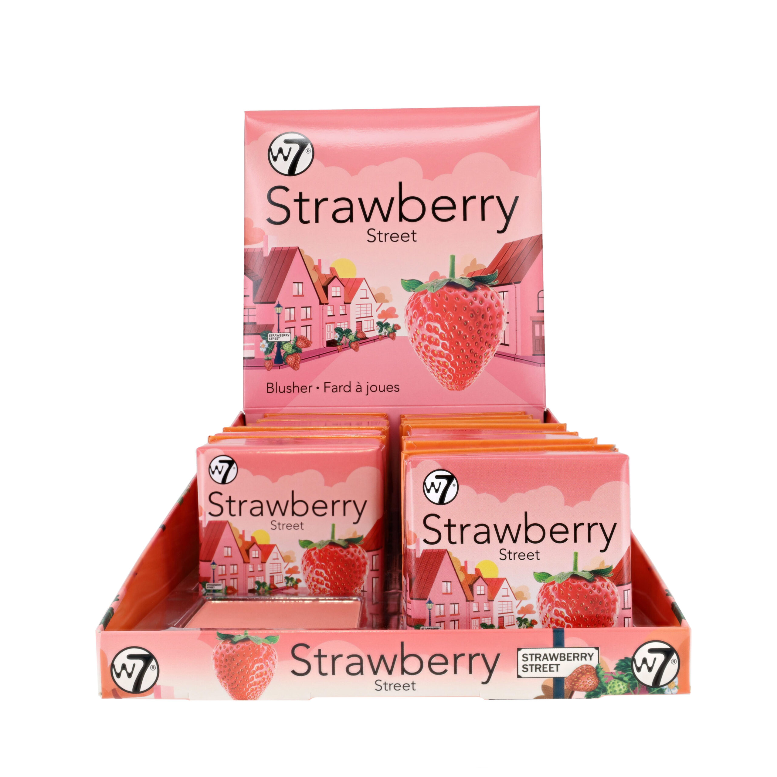 W7 Blushers Strawberry Street Display