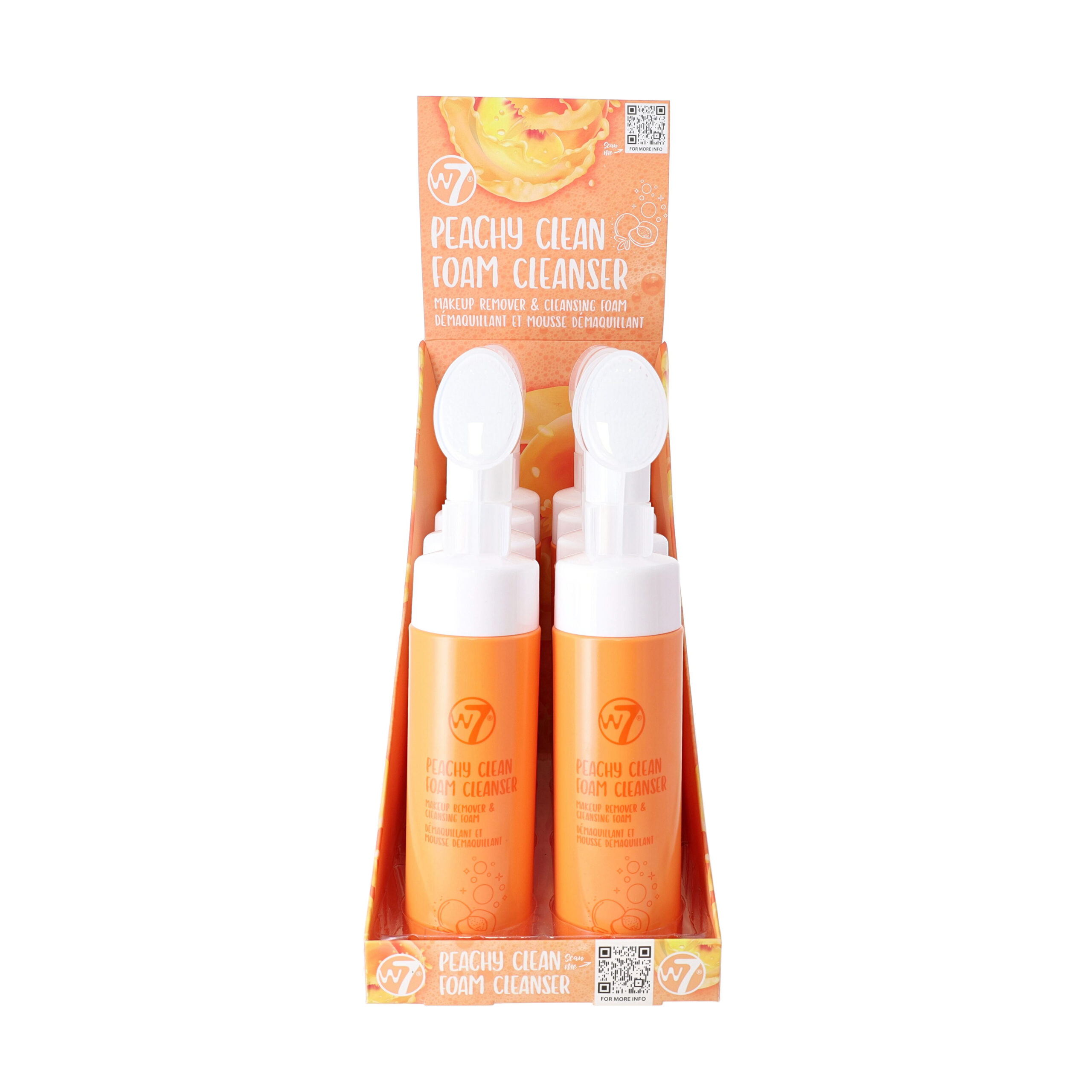 Peachy Clean Foam Cleanser Display