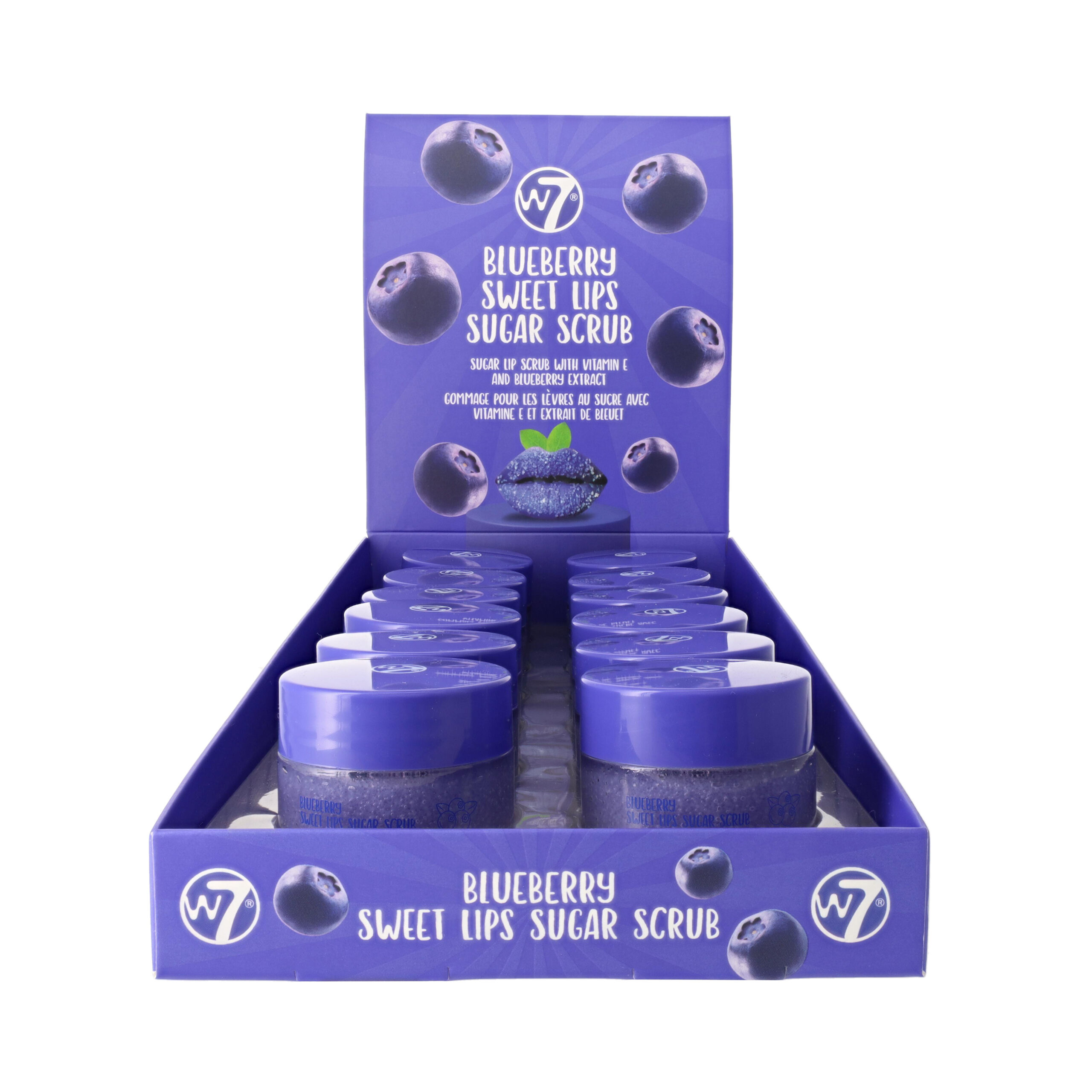 Blueberry Sweet Lips Sugar Scrub Display