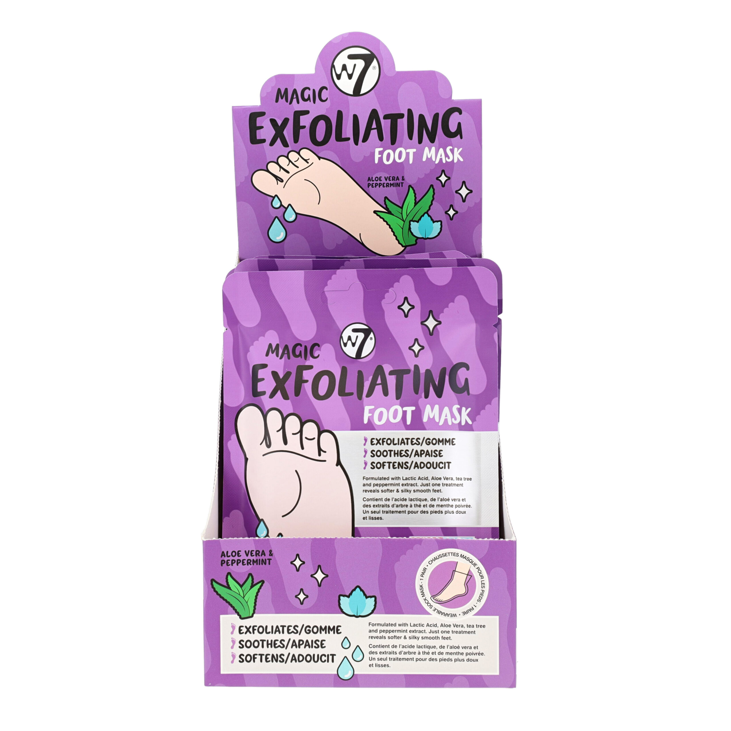Magic Exfoliating Foot Mask Display