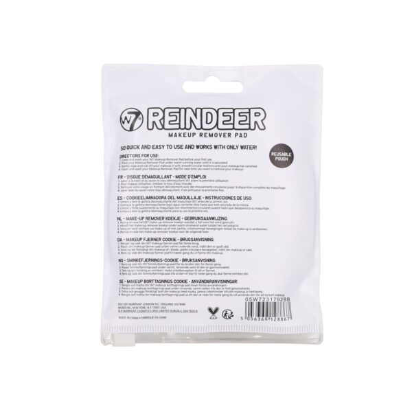Reindeer Makeup Remover Cookie