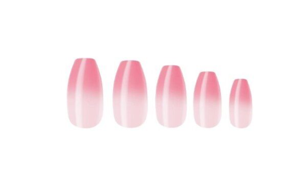 Pre glued Nails Pink Angel