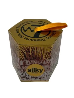 Silky Knots Scrunchies Gold Set