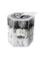 Silky Knots Scrunchies Silver Gift Set