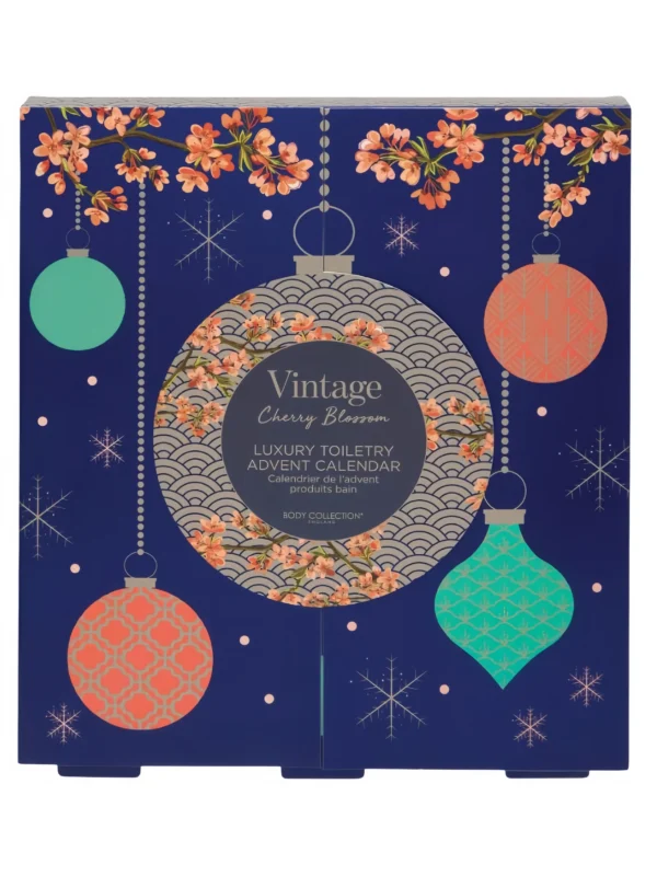 Vintage Cherry Blossom Luxury Toiletry Advent Calendar