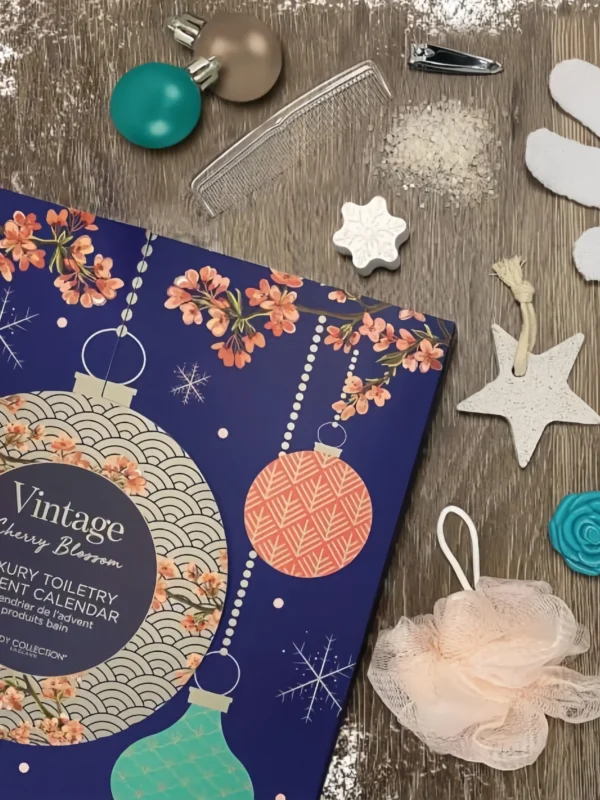 Vintage Cherry Blossom Luxury Toiletry Advent Calendar