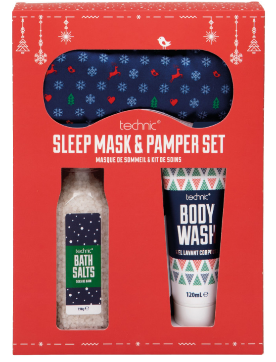 Christmas Novelty Sleep Mask & Pamper Set