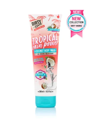 Dirty Works Tropical Rain Power Coconut Body Wash 280ml